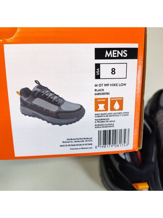 Ozark Trail Waterproof Hikers Low-Top Men Size 8 Leather Upper Outdoor Trail NIB main image 10